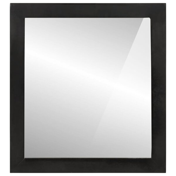 vidaXL Miroir de salle de bain 55x1x60cm verre et bois massif manguier