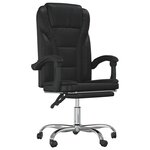 Chaise fauteuil siège pivotante de inclinable de bureau informatique étude similicuir noir 02_0024269