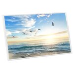 vidaXL Collage de cadres photo 5 Pièces de mur table Blanc 13x18 cm MDF