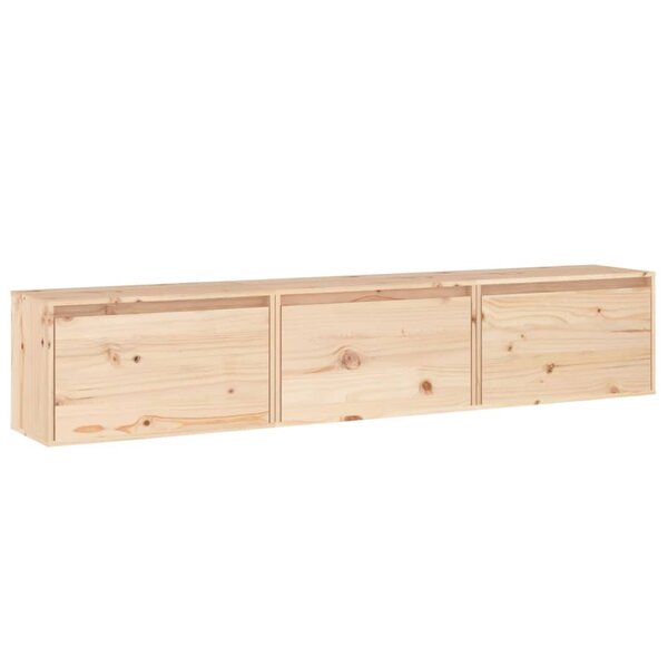 vidaXL Meubles TV 3 Pièces bois massif de pin