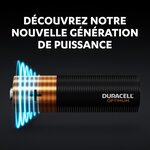 Duracell - NOUVEAU Piles alcalines AA Optimum, 1.5 V LR6 MX1500, paquet de 8