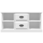 vidaXL Meuble TV blanc 99 5x35 5x48 cm bois d'ingénierie