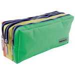 Trousse scolaire liderpapel large rectangulaire 3 compartiment 195x70x80 mm tricolore
