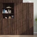 vidaXL Buffet haut chêne marron 50x42 5x185 cm bois d'ingénierie