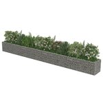 vidaXL Lit surélevé à gabion Acier galvanisé 540x50x50 cm