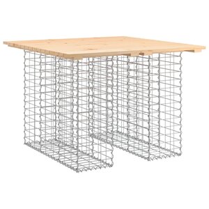 vidaXL Banc de jardin design de gabion 100x102x72cm bois massif de pin