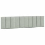 vidaXL Lit avec matelas gris clair 200x200 cm velours