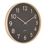 Horloge ronde en bois pure  40 cm
