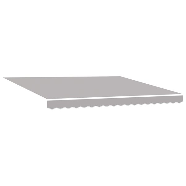 vidaXL Tissu de remplacement pour store pour cadre de 4x3 5 m Gris clair