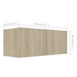 vidaXL Ensemble de meuble TV 6 Pièces Chêne sonoma Bois d'ingénierie