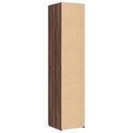 vidaXL Buffet haut chêne marron 40x42 5x185 cm bois d'ingénierie