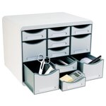 Moule De Classement Storebox Multi 11 Tiroirs Office - Gris Lumière - Exacompta