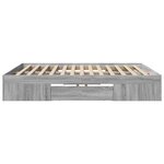 vidaXL Cadre de lit sans matelas sonoma gris 180x200 cm