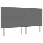vidaXL Tête de lit Design Simple Gris Clair 200 cm en Tissu Velours Côtelé