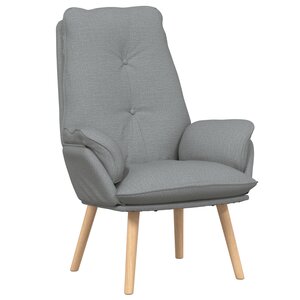 vidaXL Fauteuil Relaxant en Tissu Gris Clair
