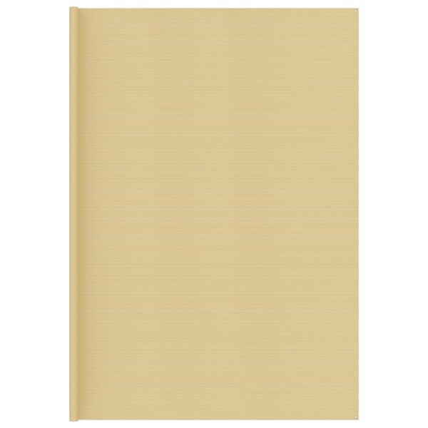 vidaXL Tapis de tente beige 400x800 cm PEHD