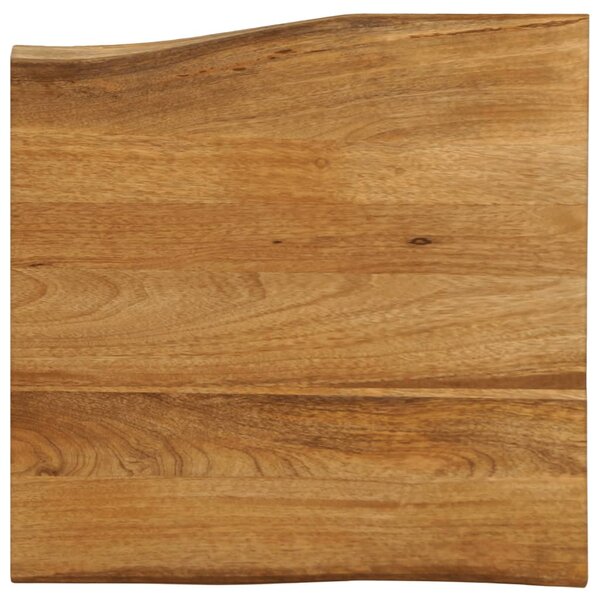 vidaXL Dessus de table 40x40x2 5 cm bord vivant bois massif manguier