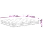 vidaXL Matelas à ressorts ensachés moyen 160x200 cm