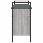 vidaXL Banc à chaussures sonoma gris 65 5x32x57 5 cm bois d'ingénierie