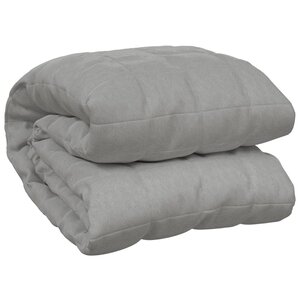 vidaXL Couverture lestée Gris 220x260 cm 11 kg Tissu