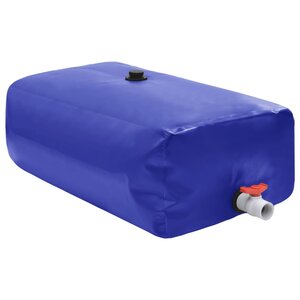 vidaXL Réservoir d'eau avec robinet pliable 500 L PVC