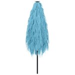 vidaXL Parasol de jardin avec mât en acier bleu 223x223x213 cm