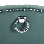 vidaXL Chaises à manger lot de 4 Vert foncé Velours
