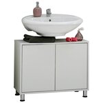FMD Meuble de salle de bain sous évier 70x32 9x49 5 cm blanc