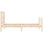 vidaXL Cadre de lit sans matelas bois massif