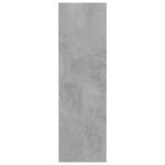 vidaXL Armoire à chaussures murale Gris béton 60x18x60 cm Aggloméré