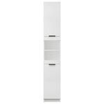 vidaXL Armoire de salle de bain blanc 32x34x188 5 cm bois d'ingénierie