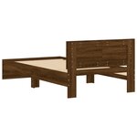 vidaXL Cadre de lit sans matelas avec tête de lit 100x200 cm