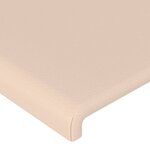 vidaXL Tête de lit à LED Cappuccino 90x5x118/128 cm Similicuir