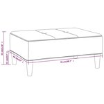 vidaXL Repose-pied Jaune 78x56x32 cm Velours