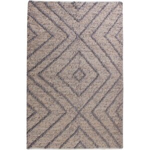 Tapis en jute grise worgan 180 x 120 cm