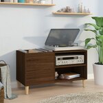 vidaXL Armoire à disques chêne marron 84 5x38x48 cm bois d'ingénierie