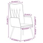 vidaXL Chaise à oreilles Noir Toile