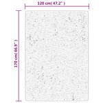 vidaXL Tapis ISTAN à poils longs aspect brillant gris 120x170 cm