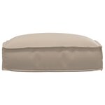 vidaXL Coussin de palette pour siège Taupe 50x50x12 cm en tissu Oxford