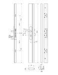 THIRARD - Serrure en applique réversible 3 points latéraux Tribando A2P*  marron  pour porteur hauteur 2250 mm max