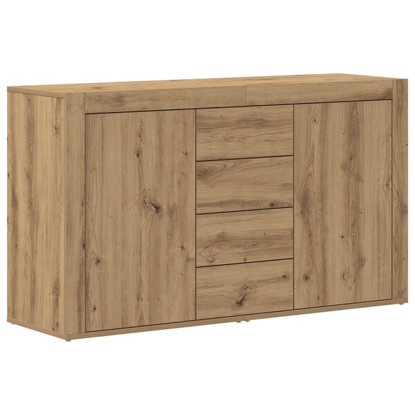 Buffet vidaXL Chêne artisanal Bois d'ingénierie 120 x 36 x 69 cm