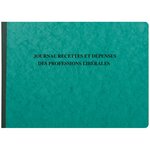 Journal de recettes et dépenses des professions libérales, 80 pages, 27 x 38 cm