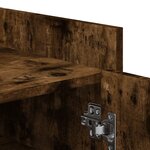 vidaXL Armoire à chaussures chêne fumé 52x37 5x100cm bois d'ingénierie