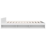 vidaXL Cadre de lit avec tiroirs blanc 140x200 cm bois d'ingénierie