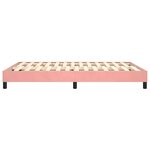 vidaXL Cadre de lit sans matelas rose 140x190 cm velours