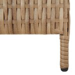 vidaXL Cloison de séparation 6 panneaux beige résine tressée