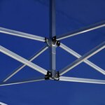 vidaXL Tente de réception pliable avec parois Aluminium 4 5x3 m Bleu