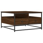 vidaXL Table basse chêne marron 80x80x45 cm bois d'ingénierie