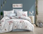 Parure de lit bleue CLARA 240 x 220 cm
