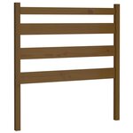 vidaXL Tête de lit Marron miel 106x4x100 cm Bois massif de pin